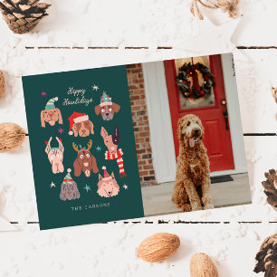 Happy Howlidays Winterhunde Foto Weihnachten