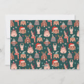 Happy Howlidays Winterhunde Foto Weihnachten (Rückseite)