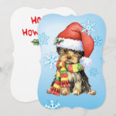 Happy Howlidays Yorkie Feiertagskarte (Vorne/Hinten)