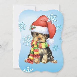 Happy Howlidays Yorkie Feiertagskarte