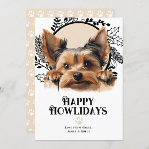 Happy Howlidays Yorkshire Terrier Dog Weihnachten