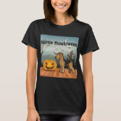 Happy Howloween Airedale Terrier T-Shirt (Vorderseite)