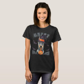Happy Howloween Doberman Dog Halloween Funny Hallo T-Shirt (Vorne ganz)
