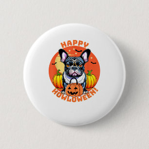 Happy Howloween French Bulldog-Frenchie Button
