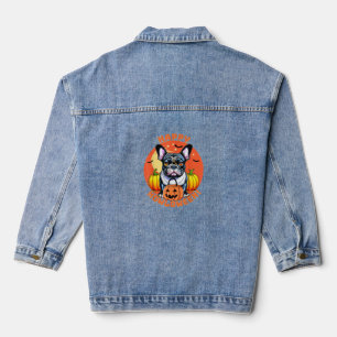 Happy Howloween French Bulldog-Frenchie Jeansjacke