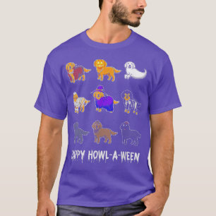 Happy Howloween Golden Retriever Hund Halloween Hu T-Shirt