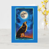 Happy Howloween Halloween Card Karte (Gelbe Blume)