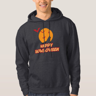Happy Howloween Howling Wolfs Head T - Shirt