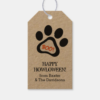 Happy Howloween Hund Lover Halloween Gift Tags Geschenkanhänger