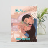 Happy Hug Day Feiertagskarte (Stehend Vorderseite)