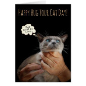 Happy Hug Your Cat Day (anpassbar) (Vorne)