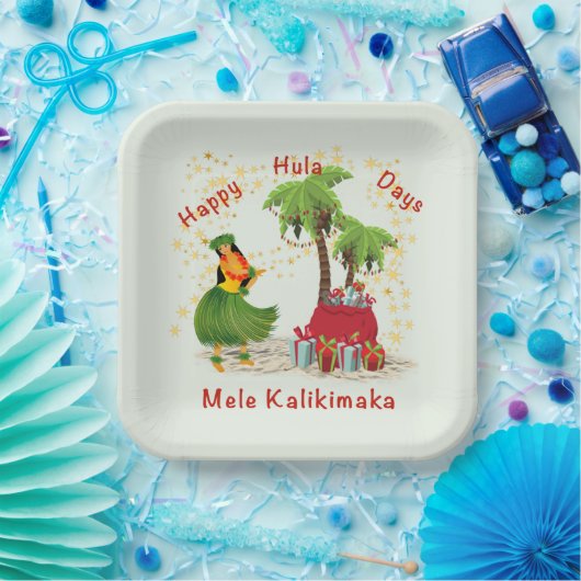 Happy Hula Days 2 Paper Plate Pappteller (Party)
