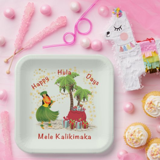 Happy Hula Days 2 Paper Plate Pappteller (Party)