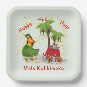 Happy Hula Days 2 Paper Plate Pappteller