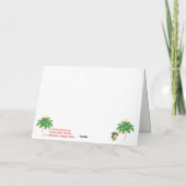 Happy Hula Days 3 Grußkarte Karte (Rückseite)