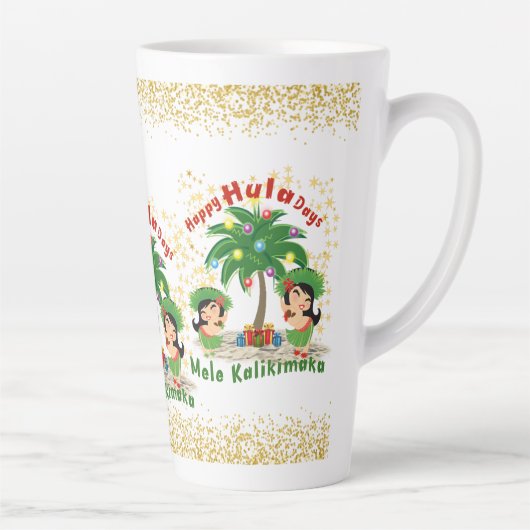 Happy Hula Days 3 Latte Tasse (Rechts)