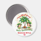 Happy Hula Days 3 Magnet (Vorderseite/Rückseite)