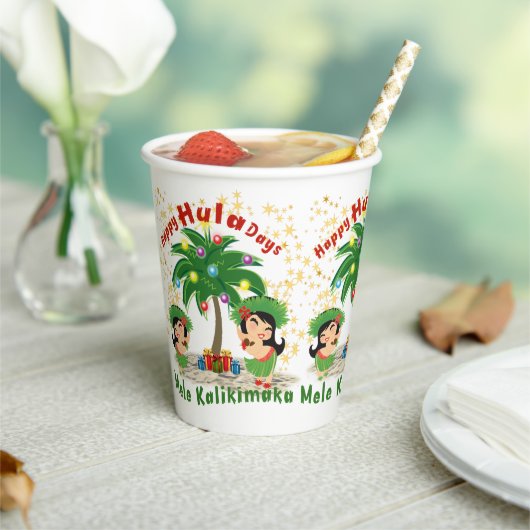 Happy Hula Days 3 Paper Cup Pappbecher (In Situ)