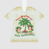 Happy Hula Days 3 Shirt Ornament (Rückseite)
