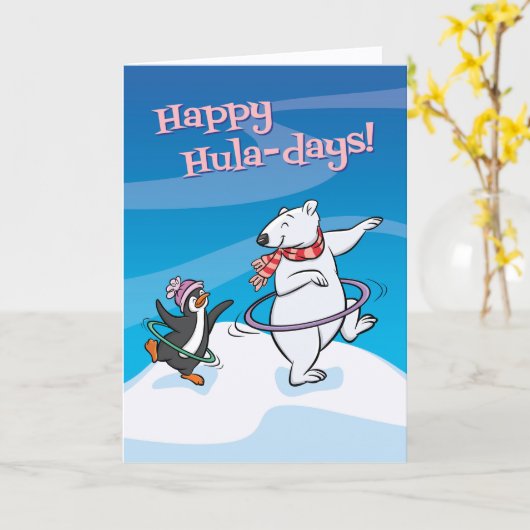 Happy Hula-Days (Blank Inside) Card Karte (Gelbe Blume)