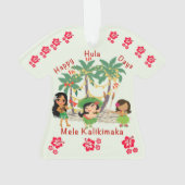 Happy Hula Days Shirt Ornament (Rückseite)