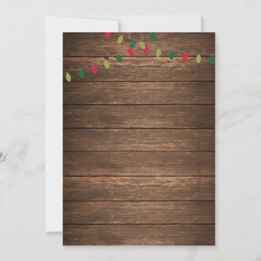 Happy HulaDays Weihnachts Luau Einladung (Rückseite)