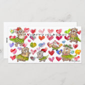 Happy Huladays Weihnachtskarte Feiertagskarte (Vorne/Hinten)