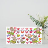 Happy Huladays Weihnachtskarte Feiertagskarte (Stehend Vorderseite)