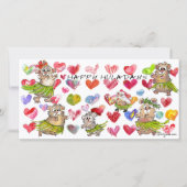 Happy Huladays Weihnachtskarte Feiertagskarte (Vorderseite)