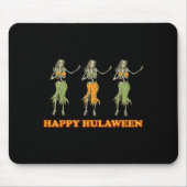 Happy Hulaween Hawaii Themed Halloween Skeleton Vi Mousepad (Vorne)