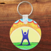 Happy HumanLight.jpg Schlüsselanhänger (Vorderseite)