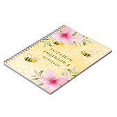 Happy Hummeln Gelbe Honigwabe Sommer Personal Notizblock (Linke Seite)