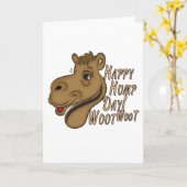 Happy Hump Day Woot Woot Karte (Gelbe Blume)
