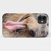Happy Hund am Strand Case-Mate iPhone Hülle (Rückseite (Horizontal))