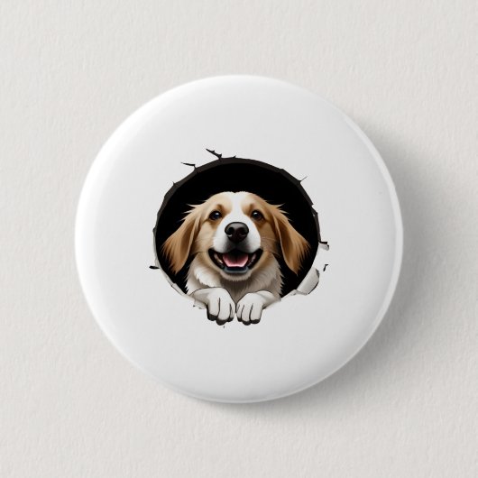 Happy Hund Button (Vorderseite)