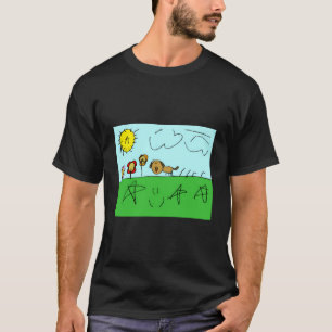 Happy Hund draußen auf etwas Gras T-Shirt