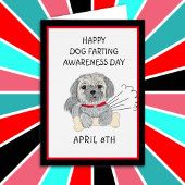 Happy Hund Farting Awareness Holiday Card