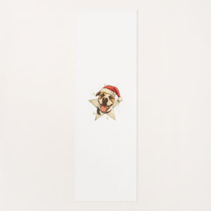 Happy Hund in der festlichen Jahreszeit für Hunde Yogamatte