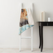 Happy Hund in Gelben Auto Art Print Sherpadecke (Beispiel)