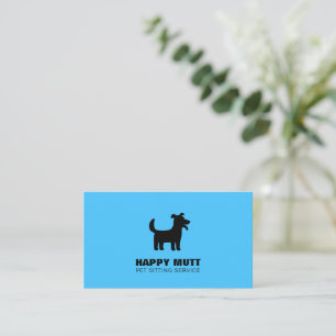 Happy Hund Logo Sitzgelegenheit Service Vorsicht B Visitenkarte