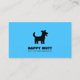 Happy Hund Logo Sitzgelegenheit Service Vorsicht B Visitenkarte