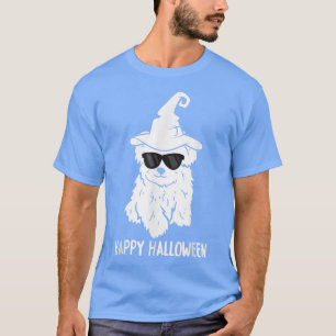 Happy Hund lustige Pfütze cool Hund Hexe niedlich T-Shirt