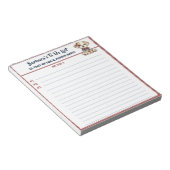 Happy Hund oder Foto Personalisiert, Planer zu tun Notizblock (angewinkelt)