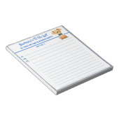 Happy Hund Personalisiert, Planer zu führen Notizblock (angewinkelt)