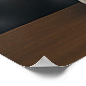 Happy Hund tragen einen Anzug und Krawatte Poster (Ecke)