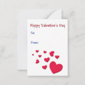 Happy Hund Valentine Cards für Kinder ausgeben Mitteilungskarte (Rückseite)