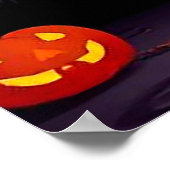 Happy Hund zu Halloween Thema Poster (Ecke)