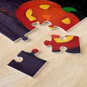 Happy Hund zu Halloween Thema Puzzle (Seite)