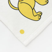 Happy Hunde mit Balloons-Muster Fleecedecke (Ecke)