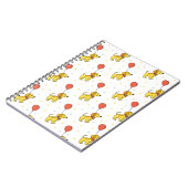 Happy Hunde mit Balloons-Muster Notizblock (Linke Seite)
